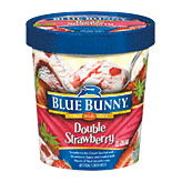 Blue Bunny Frozen Ice Cream Double Strawberry Full-Size Picture